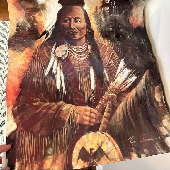 Vintage Large prints 3 Identical Native American Prints - Picture 4 of 16